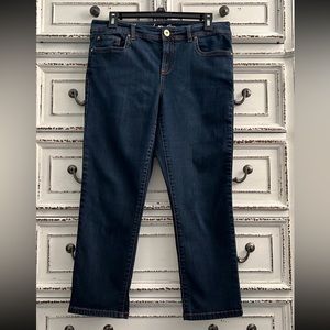 INC 💙 indigo blue crop skinny jeans size 10